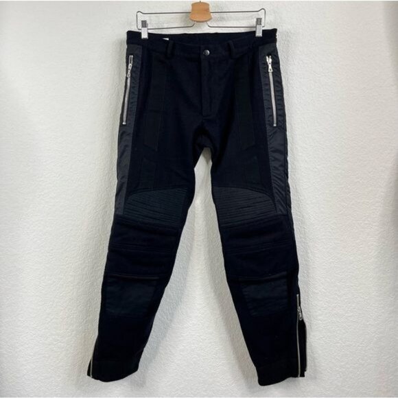 Dries Van Noten AW 14 Runway Biker Moto Zipper Wool Pants - Picture 2 of 12